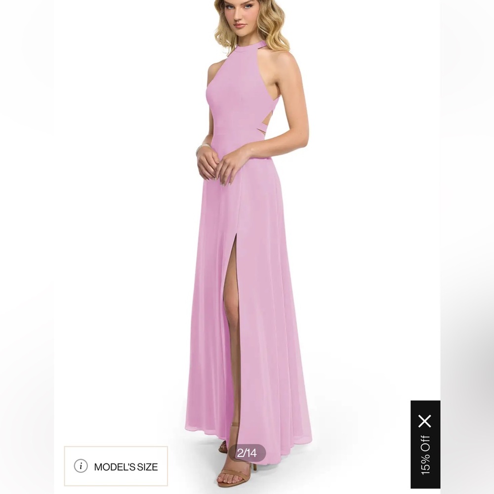 Candy Pink Azazie Dress Clarice